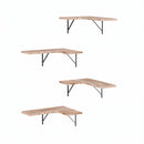 Artiss Floating Wall Shelf Corner Shelves Set of 4 Wood