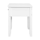 Artiss Bedside Table 1 Drawer - BOW White