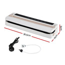 Devanti Food Vacuum Sealer Machine Fresh Storage Auto Seal Slide Cutter 6 Modes White