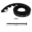 Green Fingers Garden Edging 5CM x 10M Border Support Landscape Edge Black X2