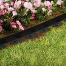 Green Fingers Garden Edging 5CM x 10M Border Support Landscape Edge Black X2