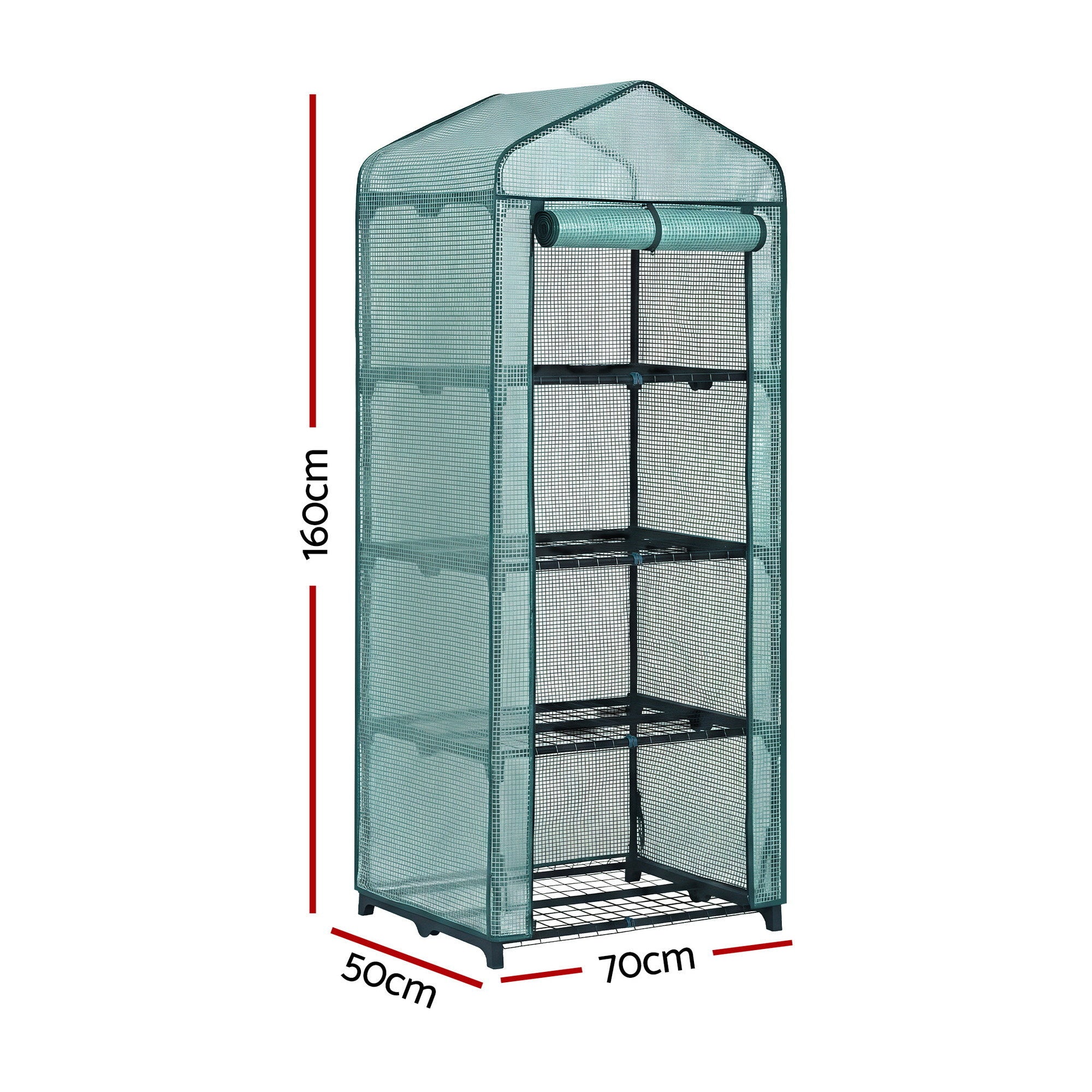 Green Fingers Greenhouse 4 Tiers Mini Green House Garden Bed 1.6x0.7x0.5M