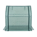 Green Fingers Mini Greenhouse 91x46x84cm Steel Frame PE Cover Outdoor Shelter