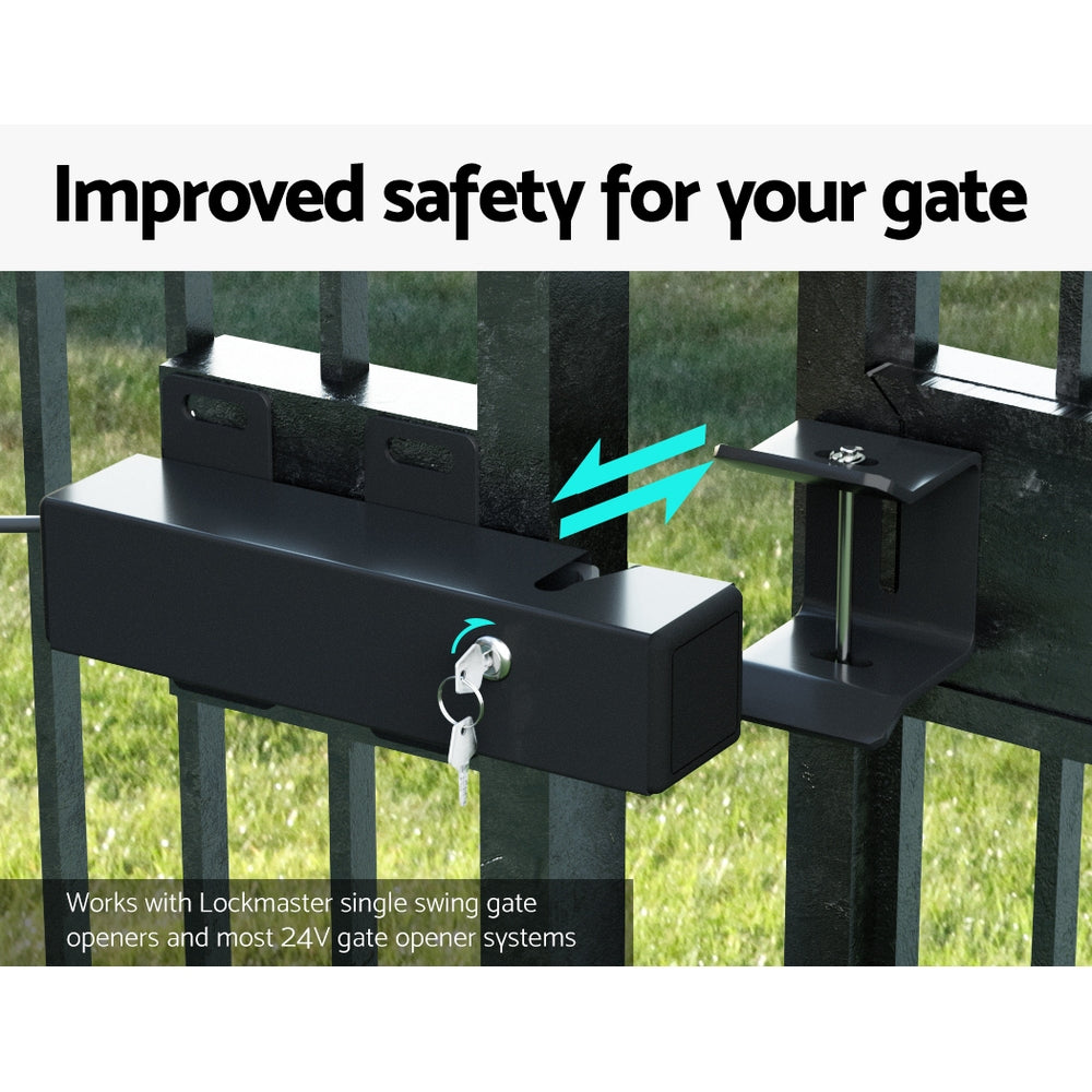 LockMaster Automatic Electric Lock DC 24V Swing Gate Opener with Cable Kit