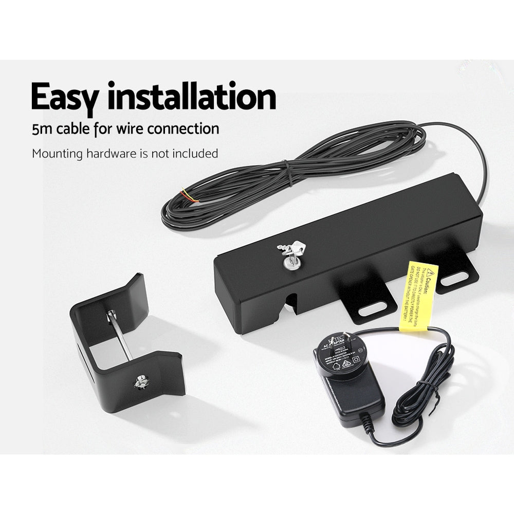 LockMaster Automatic Electric Lock DC 24V Swing Gate Opener with Cable Kit