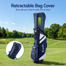 Everfit Golf Stand Bag Lightweight Carry Bag Dual Strap Club Divider Blue