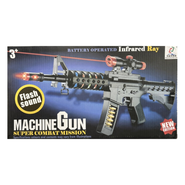 ELECTRO MOTION MACHINE GUN WITH INFRARED RAY