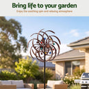 Gardeon Garden Windmill Metal Wind Spinner Double Layer 190cm Bronze