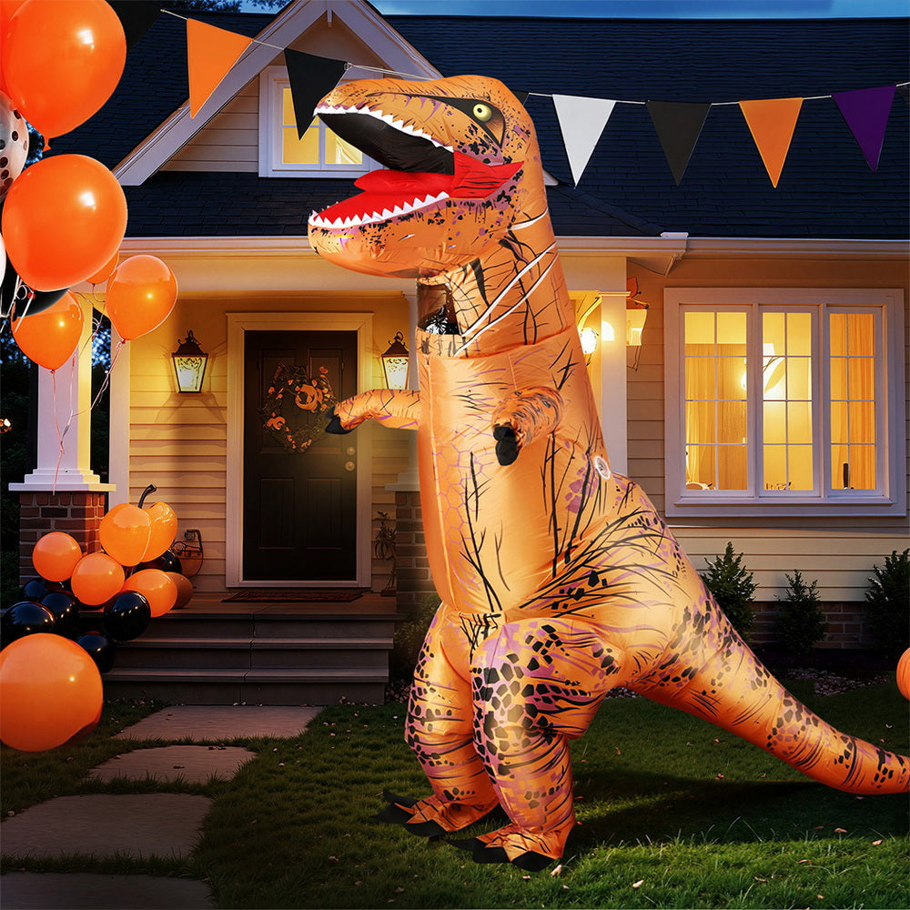 Inflatable Dinosaur Costume T-Rex Adult Suit Blow Up Party Fancy Dress Halloween Xmas Cosplay