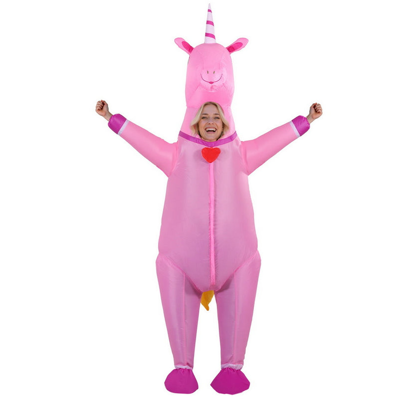 Inflatable Unicorn Costume Adult Suit Blow Up Party Fancy Dress Halloween Cosplay