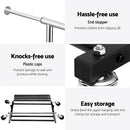 Artiss Clothes Rack Double Rod Airer Rail Coat Stand Adjustable Hanger