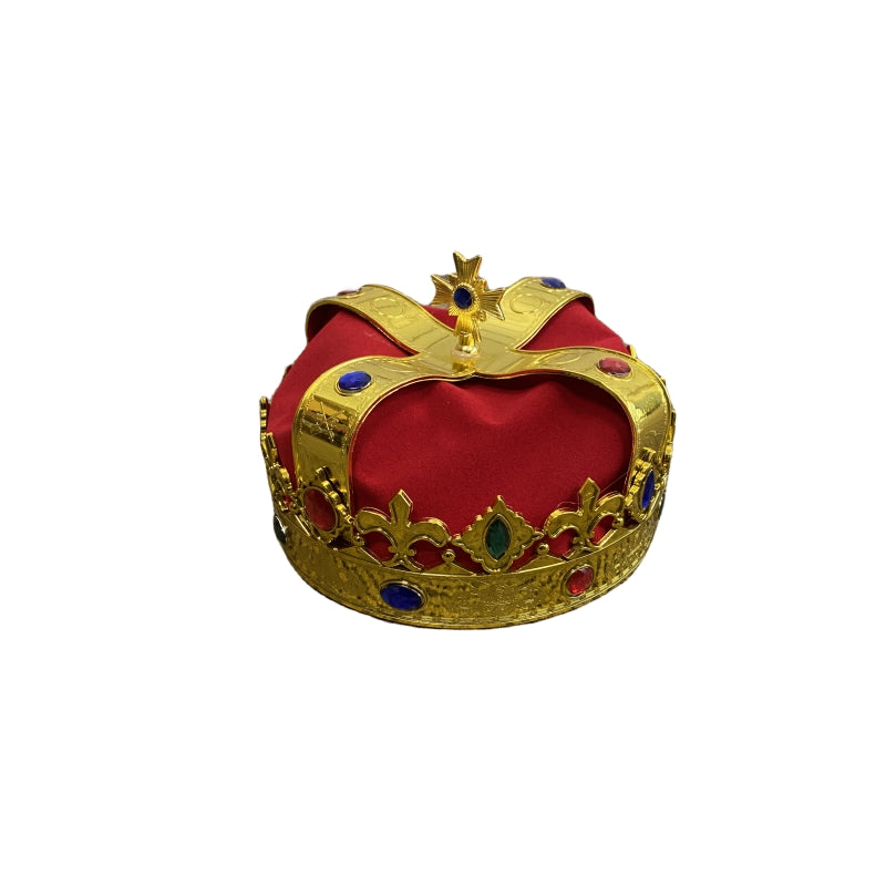 Deluxe Kings or Queens Crown Hat with Gems - NuSea