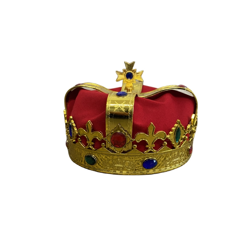 Deluxe Kings or Queens Crown Hat with Gems - NuSea