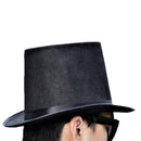 Classic Black Felt Top Hat – Vintage Elegance for Formal Wear or Costume