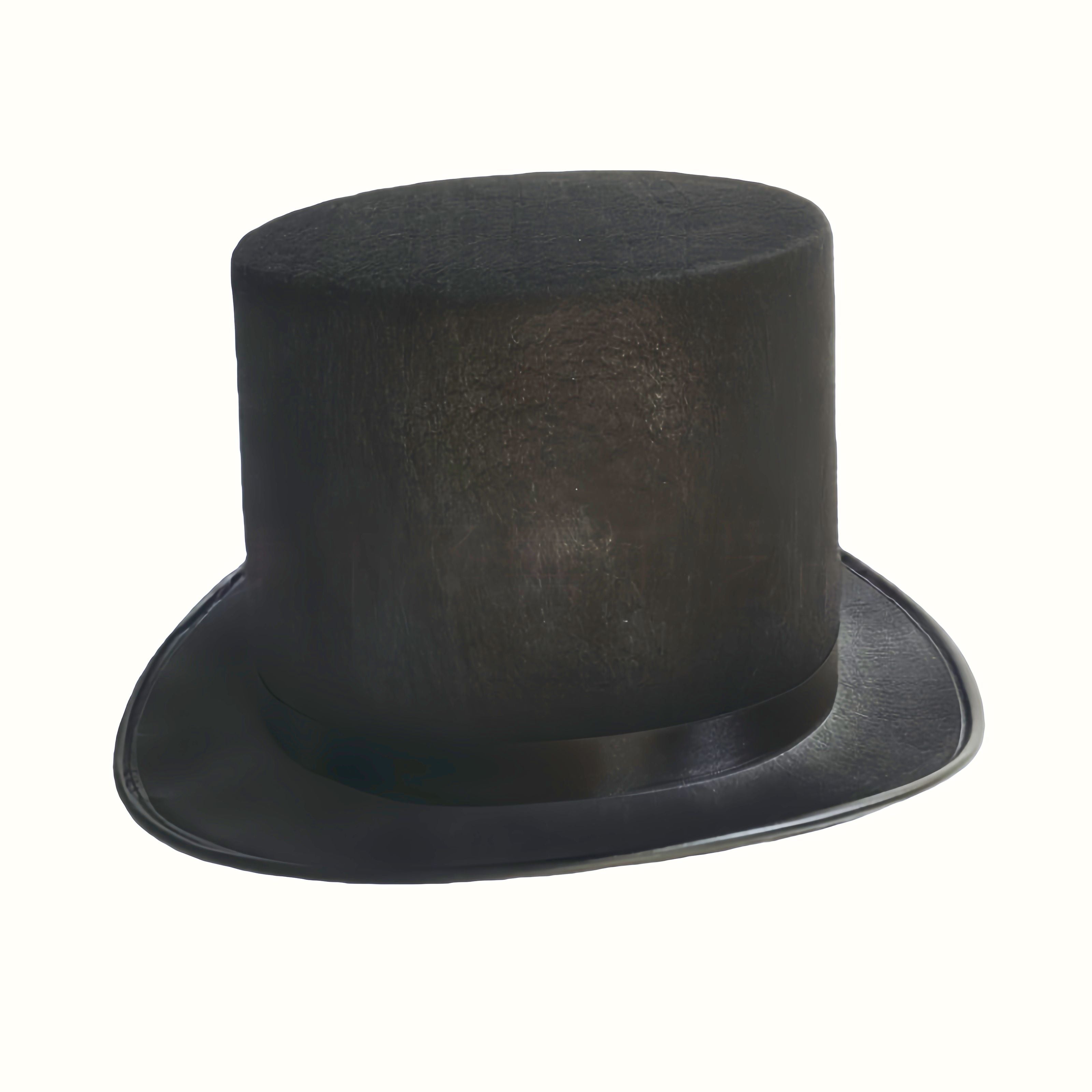 Classic Black Felt Top Hat – Formal & Costume Hat