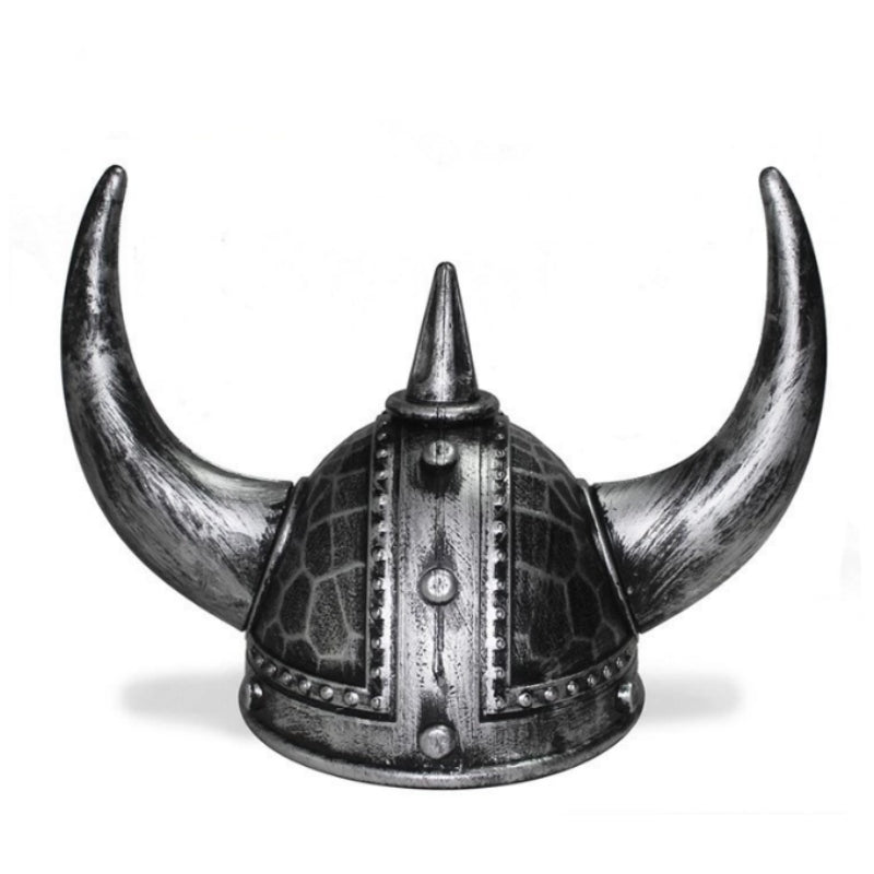 Viking Horned Helmet – Medieval Warrior Costume Hat