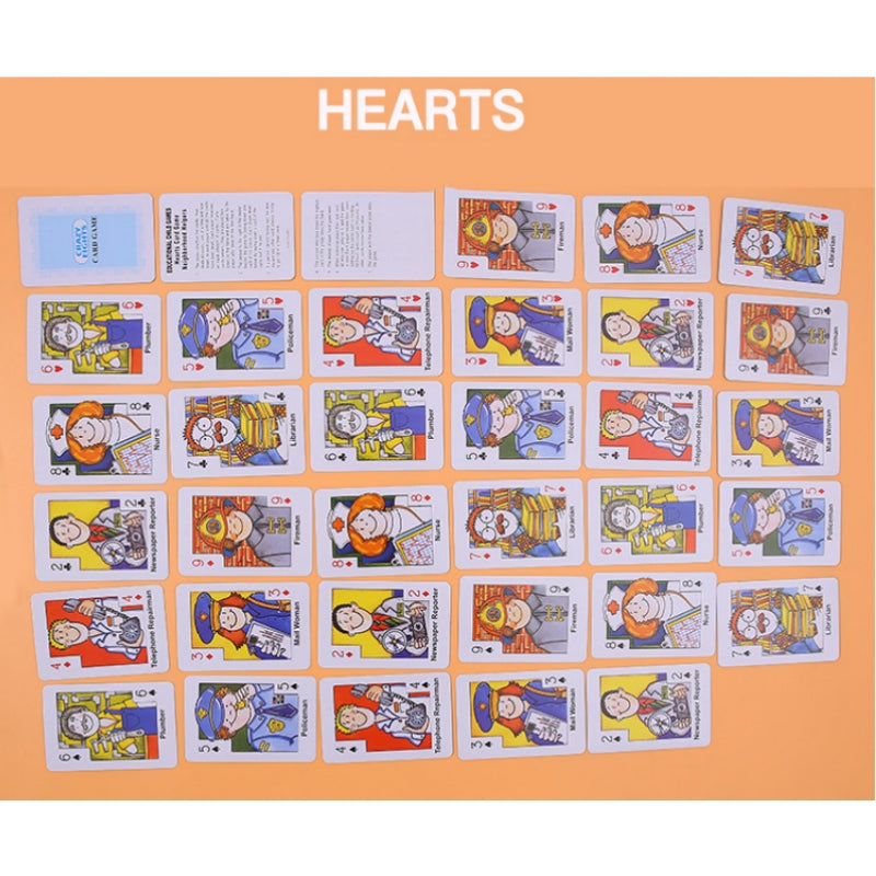 Educational children card games Crazy Eight Hearts Old Maid Fish