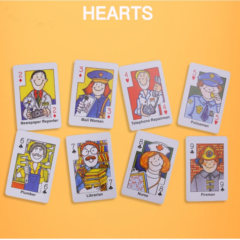 Educational children card games Crazy Eight Hearts Old Maid Fish