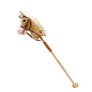 Kids Plush Hobby Horse Stick with Sound & Wheel – 4 Colours