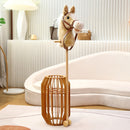 Plush Horse Head Stick with wheel and sound Safe Soft Sturdy Wooden Pole