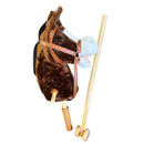 Kids Plush Hobby Horse Stick with Sound & Wheel – 4 Colours