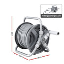 Green Fingers 20m Retractable Garden Hose Reel Heavy Duty 1/2" Hose Auto Rewind