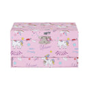Keezi Kids Jewellery Box Organiser for Girls Kids Music Box with Mirror