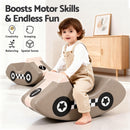 Keezi Kids Climbing Blocks Foam Toddler Playset Soft Indoor Climbing Toy Rocker Khaki