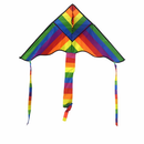 3-Pack Rainbow Delta Kites – Outdoor Flying Toy Set with Triple Tails – Easy Assembly & High Wind Performance