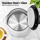Devanti 1.7L Glass Electric Kettle