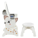 Keezi Kids Table and Chair Set 2 in 1 Easel Desk Stool w/ LCD Writing Tablet