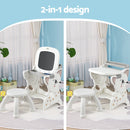 Keezi Kids Table and Chair Set 2 in 1 Easel Desk Stool w/ LCD Writing Tablet