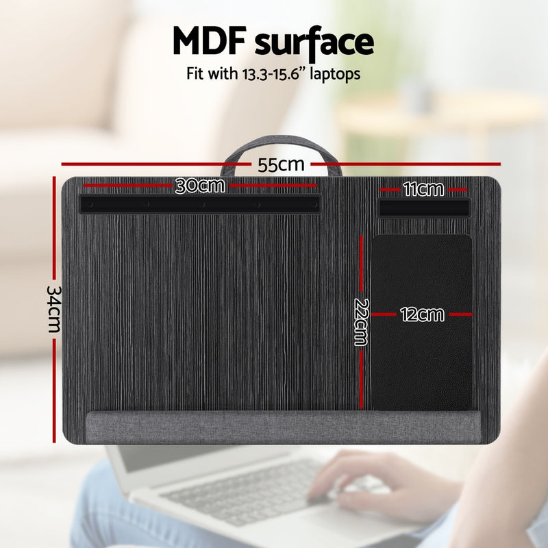 Artiss Lap Desk Laptop DeskS Portable w/ Wrist-rest Phone Slot Mouse Pad 55CM