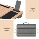 Artiss Lap Desk Laptop Desks Portable w/ Wrist-rest Phone Slot Mouse Pad 55CM