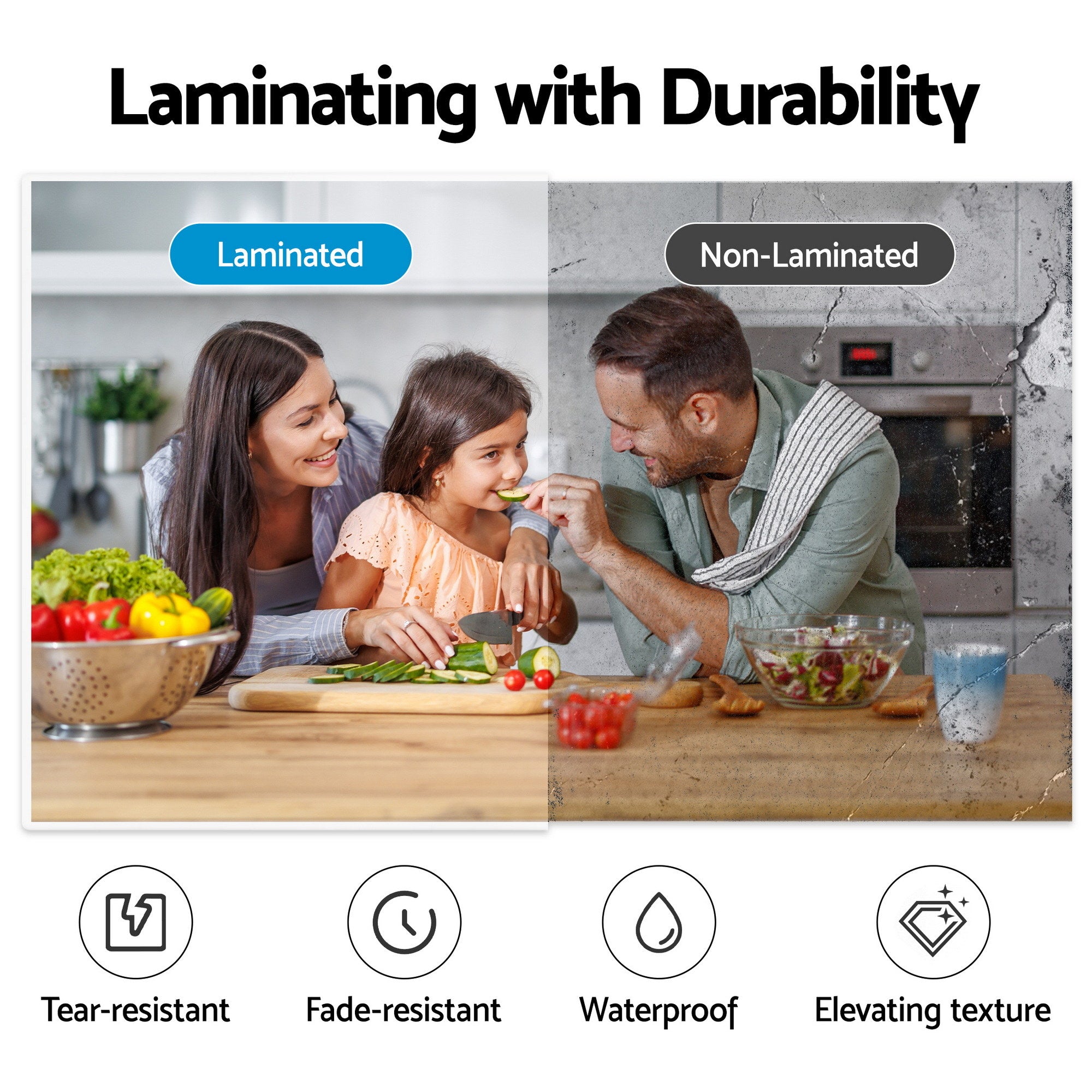 Devanti A4 Laminator Machine, Hot & Cold Thermal Fast Lamination Anti-Jam Laminator for Office School Home Document Photo Card Handmade A4 A5 A6, White