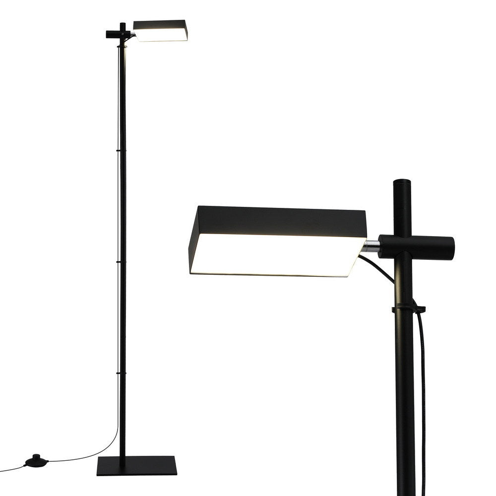 Artiss LED Floor Lamp, Modern Reading Lamp 360～ Rotating Adjustable Light Head,12W Standing Lamp for Living Room, Bedroom Office