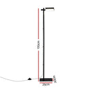 Artiss LED Floor Lamp, Modern Reading Lamp 360～ Rotating Adjustable Light Head,12W Standing Lamp for Living Room, Bedroom Office