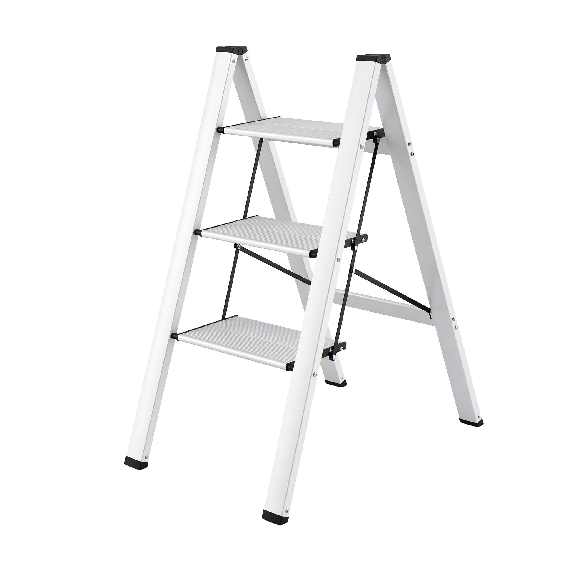 Giantz 3 Step Ladder Multi-Purpose Folding Aluminium Light Weight Platform