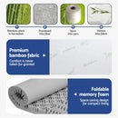 Giselle Bedding 8cm Memory Foam Mattress Topper 7-Zone Graphite King Single