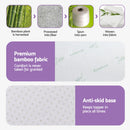 Giselle 8cm Memory Foam Mattress Topper Lavender Infused Bamboo Cover 7-Zone Single