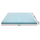 Giselle Bedding Memory Foam Mattress Topper Cool Gel 5cm Single