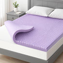 Giselle 5cm Memory Foam Mattress Topper Lavender Infused Egg Crate Pad Mat Double