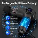 Everfit Massage Gun 8 Speed 4 Heads Vibration Muscle Massager Chargeable Black