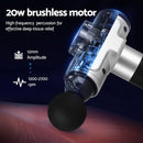 Everfit Massage Gun 30 Speed 6 Heads Vibration Muscle Massager Chargeable Silver