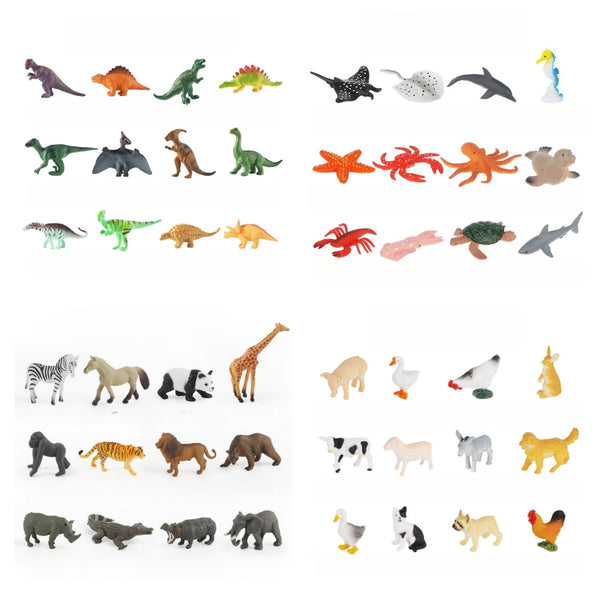 Mini simulated Animals Assorted Action Figures Toys - NuSea