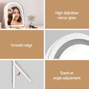 Embellir Makeup Mirror 35x45cm Dressing Vanity LED Stripe Light with 5x Magnification Rotation White Arch