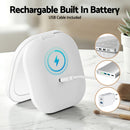 Embellir LED Compact Mirror Lighted Travel Makeup Mirror Pocket-Sized 1x 10x Magnification Square White