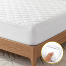 Giselle Waterproof Mattress Protector 100% Cotton Quilted Fitted Cover Single