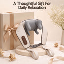 Livemor Neck Massager with Heat Pillow Shiatsu Shoulder Back Massager Pain Relief Tissue Kneading