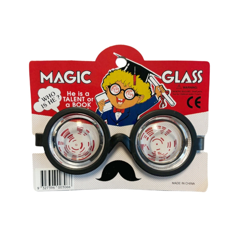 Black Round Nerd Glasses – Costume Accessory for Kids & Adults
